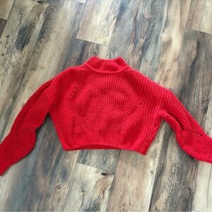 Double Zero Bold Red Turtleneck Sweater